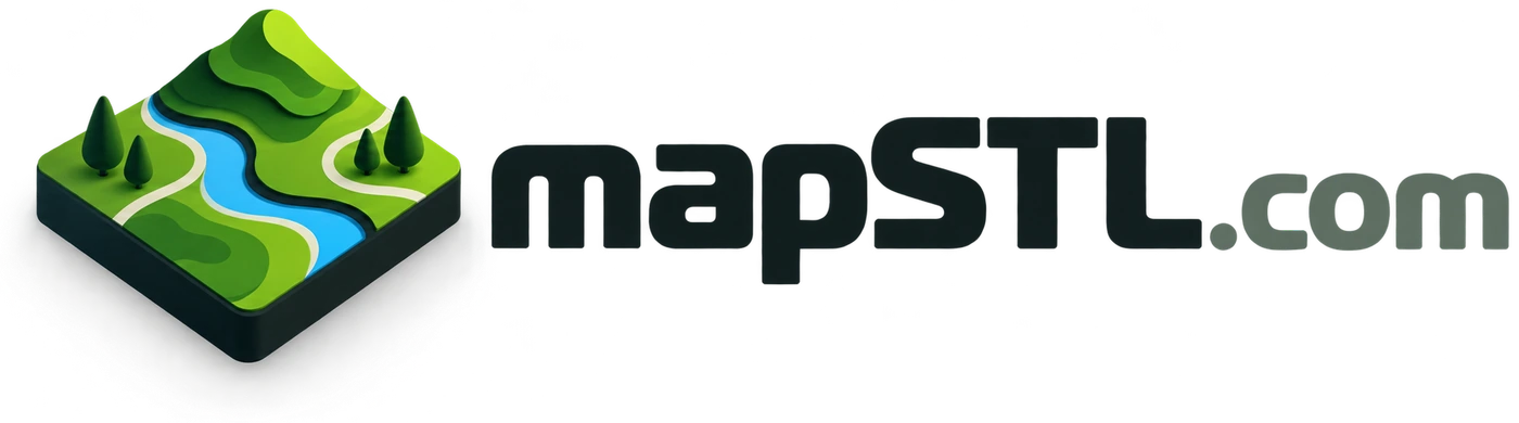 mapSTL.com – z mapy do 3D